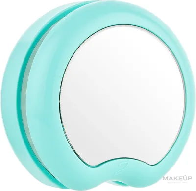 Компактная щётка для волос с зеркалом Janeke The Pomme Brush With Mirror 84 мм бирюзовый/ Джанеке