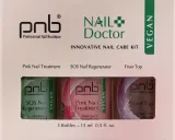 Набор для ухода за ногтями PNB Nail Doctor верхнее покрытие уход и регенератор 3x15 мл — фото 1