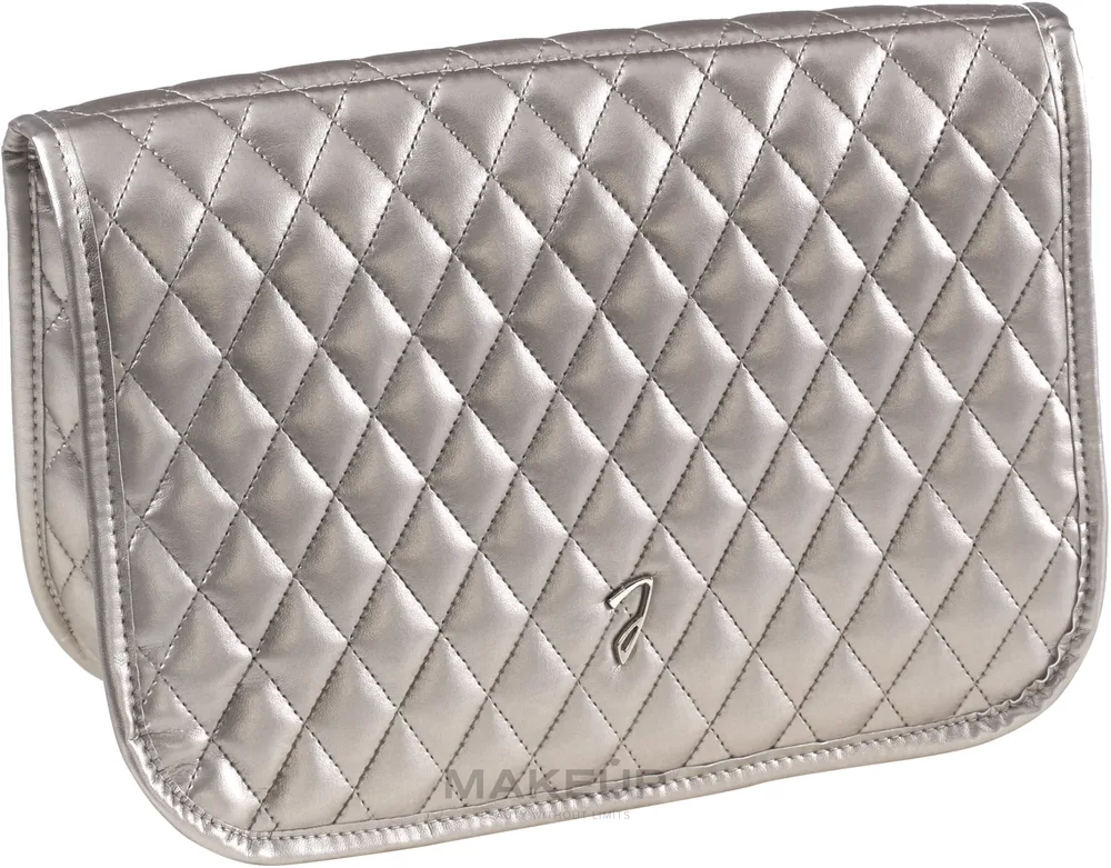 Косметичка Janeke Chic Big Pouch A6114VT стеганая коричневая 21,5х27,5х10 см