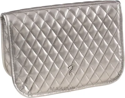 Косметичка Janeke Chic Big Pouch A6114VT стеганая коричневая 21,5х27,5х10 см