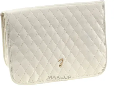 Косметичка Janeke Chic Big Pouch A6114VT стеганая светло-коричневая 21,5х27,5х10 см