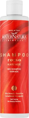 Шампунь MaterNatura Red тонирующий, с гибискусом, годжи и просом, для рыжих и медных волос, 250 мл