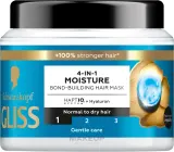 Увлажняющая маска 4 в 1 для волос Gliss Aqua Revive для сухих волос, гиалуроновая кислота, масло ши, масло абрикоса, пантенол, 400 мл — фото 1