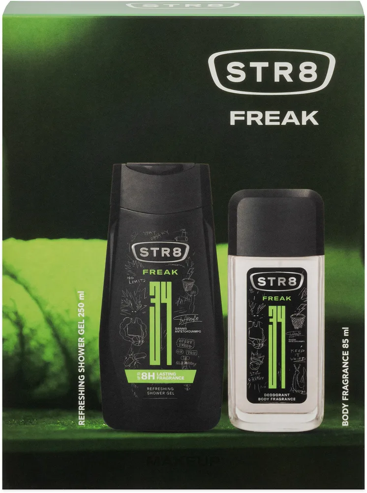 Набор STR8 Freak дезодорант-спрей 85 мл и гель для душа 250 мл для мужчин