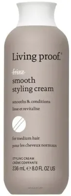 Крем для укладки волос Living Proof No Frizz Smooth разглаживающий, контроль пушения, без силиконов, для средних волос, 236 мл