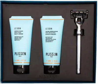 Набор Plisson Clean Shaven крем для бритья 100 мл бальзам после бритья 100 мл и станок Mach3