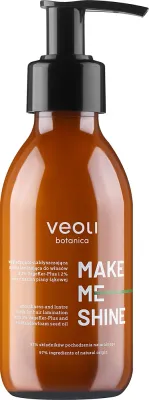 Ламинирующая маска для волос Veoli Botanica Make Me Shine гладкость и блеск, масло лимнантеса, гидролизат риса, гиалурон, керамиды, 140 мл