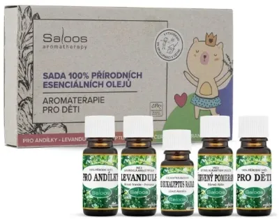 Набор эфирных масел Saloos Aromatherapy For Kids смесь 10 мл лаванда 10 мл эвкалипт 5 мл и красный апельсин