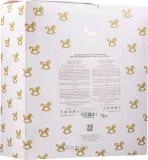 Набор Keko New Baby полотенце кремовое мыло для кожи и волос 500 мл и бальзам для тела 100 мл — фото 4
