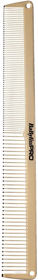 Профессиональная металлическая расчёска для волос BaByliss PRO Gold Metal Comb M3842E