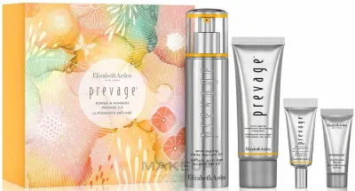 Набор Elizabeth Arden Prevage 2.0 Power in Numbers сыворотка 50 мл очищающее средство 50 мл и еще 2 средства
