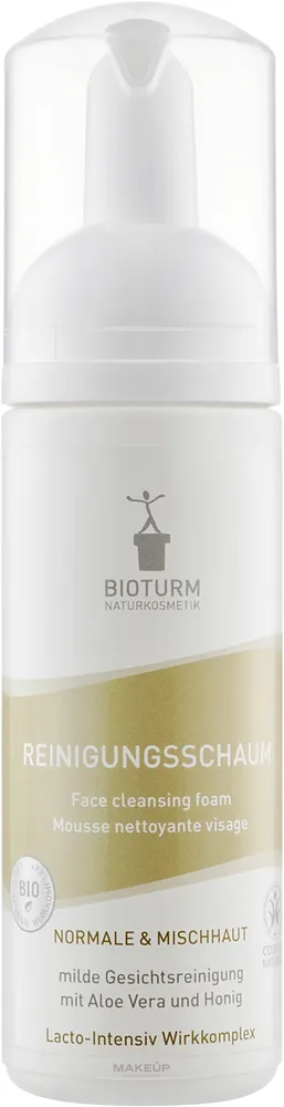 Bioturm Face Cleansing Foam №125 очищающая пенка с алоэ, сывороткой и AHA 150 мл