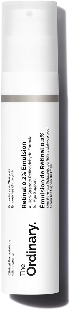 Сыворотка-эмульсия для лица The Ordinary Retinal 0.2% Emulsion с ретиналем, эрготионеином и бисабололом, 15 мл