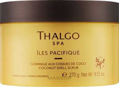 Thalgo Peeling do ciała z łupinami kokosa - Скраб для тела с кокосовой скорлупой Spa Coconut Shell 270 г