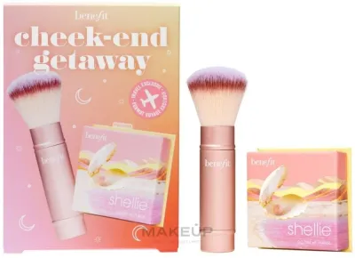 Набор для макияжа Benefit Cosmetics Cheek-end Getaway Make-up Set румяна 6 г и кисть для лица