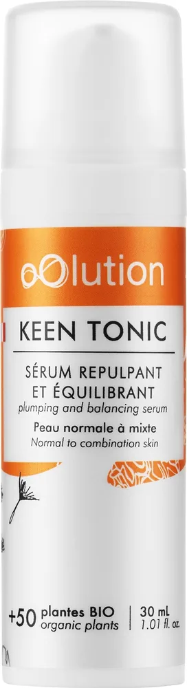 Сыворотка для лица oOlution Keen Tonic органическая с более чем 50 растениями, алоэ и гиалуроновой кислотой, 30 мл