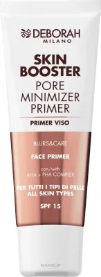 База под макияж Deborah Skin Booster Pore Minimizer Primer SPF15 матирующая, уменьшает видимость пор, 30 мл