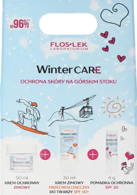Зимний набор Floslek Winter Care защитный крем крем-стик SPF50+ и бальзам для губ 50+24 г