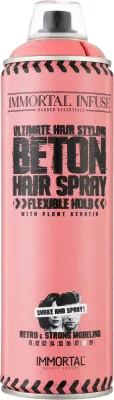 Матовый лак для укладки волос Immortal Infuse Beton Hair Spray Full Matte сильной фиксации, 500 мл