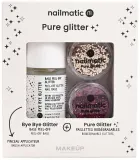 Набор Nailmatic Pure Glitter Gold Dark Pink база 8 мл блестки 2 шт и кисть — фото 1