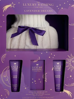 Набор для кожей тела и рук Grace Cole Lavender Dreams Cosy Up крем для тела крем для рук масляная икра и бутылка 50+50 мл+80 г