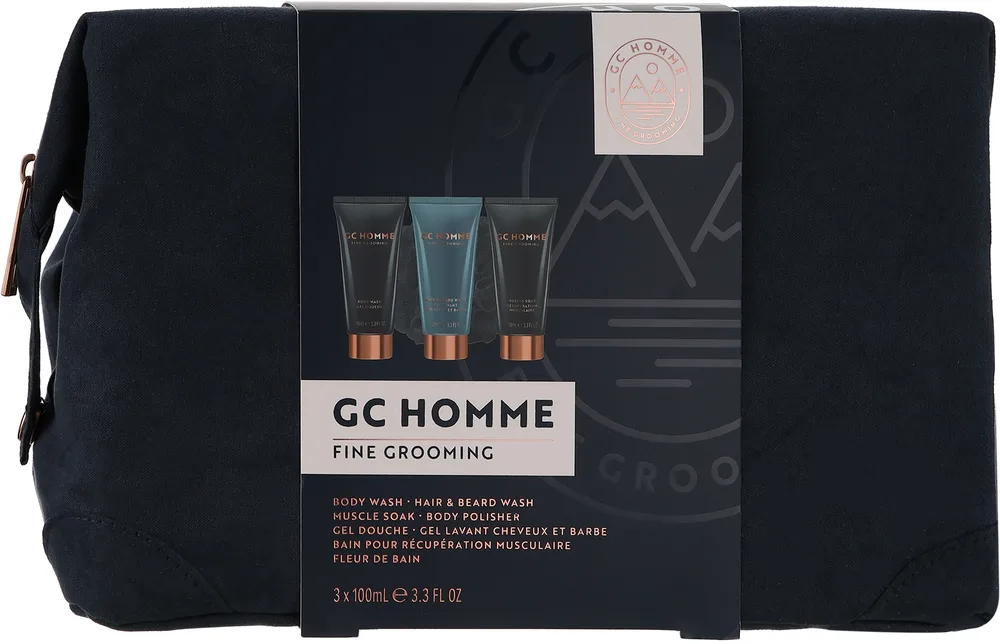 Набор для мужского ухода Grace Cole CG Homme Fine Grooming Groom & Go мужской из 5 средств гель шампунь для волос и бороды