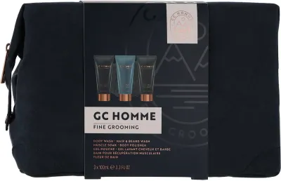 Набор для мужского ухода Grace Cole CG Homme Fine Grooming Groom & Go мужской из 5 средств гель шампунь для волос и бороды