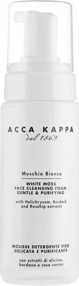 Acca Kappa White Moss очищающая пенка с бессмертником, шиповником и пантенолом 200 мл