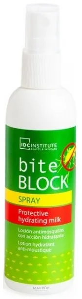 Спрей для тела IDC Institute Bite Block от комаров с увлажняющим молочком 100 мл