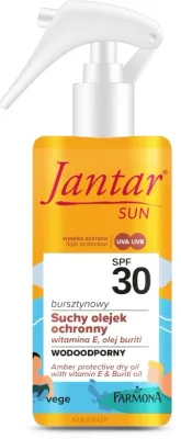 Солнцезащитное сухое масло для тела Farmona Jantar Sun SPF30 с янтарём