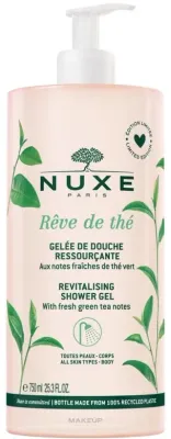 Ревитализирующий гель для душа Nuxe Reve de The с дозатором, 750 мл