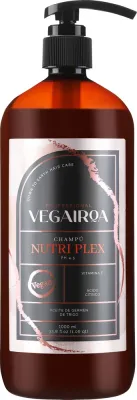 Шампунь Vegairoa Nutri Plex против пушения сухих и обезвоженных волос, с маслом зародышей пшеницы, 1000 мл, Испания