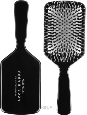 Щётка для волос Acca Kappa Hair Extension Pneumatic Paddle Brush пневматическая, плоская, чёрная, 1 шт