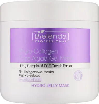 Bielenda Professional Hydro Jelly Mask Phyto-Collagen — альгинатная маска для лица с пептидами и соей, 190 г