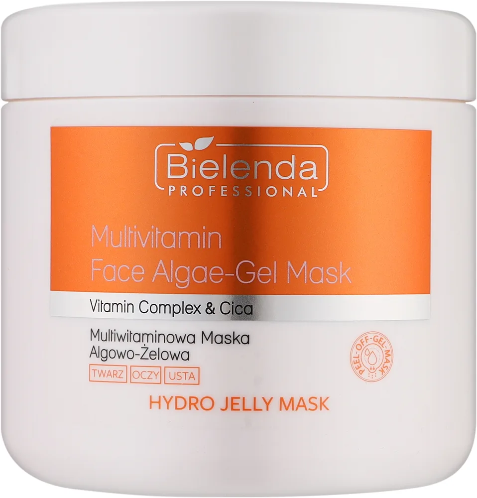 Bielenda Professional Hydro Jelly Mask Multivitamin — альгинатная маска для лица с амлой и центеллой, 190 г