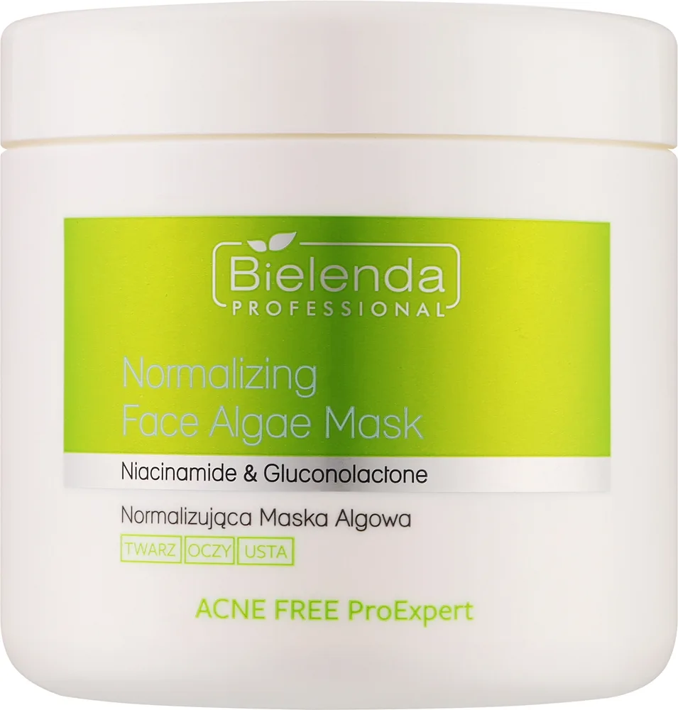 Bielenda Professional Acne Free Pro Expert — нормализующая альгинатная маска для лица с ниацинамидом, 160 г