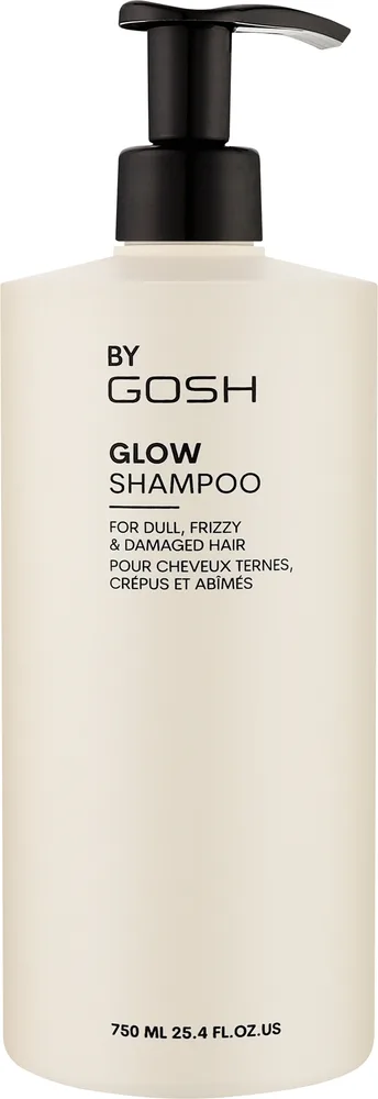 Gosh Copenhagen Szampon do włosów - Шампунь Gosh Glow для сияния и блеска волос, с уксусом, протеинами гороха, баобабом и пантенолом, 750 мл, Дания