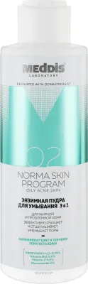 Meddis Norma Skin Program энзимная очищающая пудра 3-в-1 для жирной и проблемной кожи 80 г