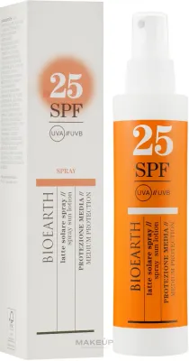 Спрей для тела Bioearth Sun Solare Corpo SPF 25 органический с алоэ 150 мл