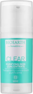 Сыворотка для лица Bioearth Sensitive Clear очищающая для проблемной и комбинированной кожи с чайным деревом 30 мл