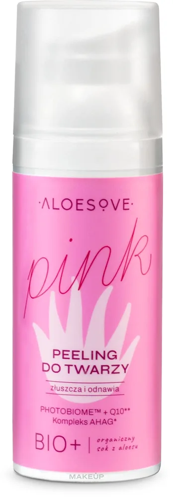 Aloesove Pink Facial Peeling розовый пилинг для лица с миндальной и лактобионовой кислотами 50 мл
