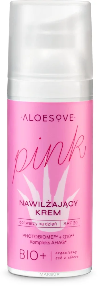 Крем для лица Aloesove Pink увлажняющий SPF30 с витамином C 50 мл