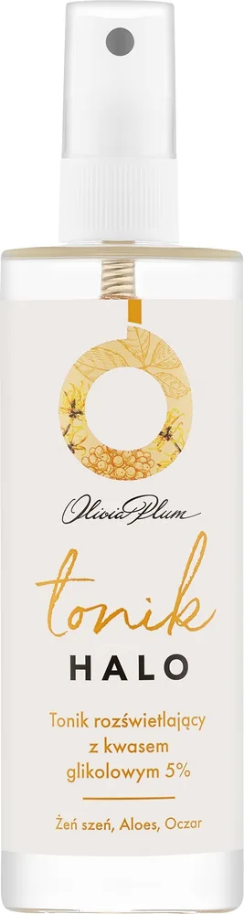 Тоник Olivia Plum Halo с 5% гликолевой кислотой и женьшенем для сияния кожи 100 мл