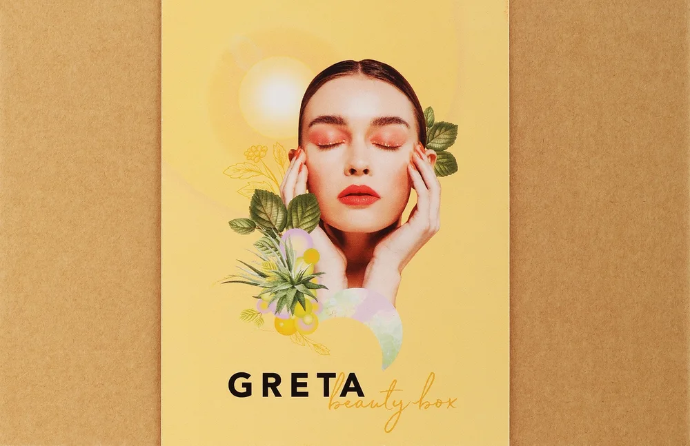 Набор для лица Olivia Plum Greta тоник с гликолевой кислотой и охлаждающая маска для глаз с алоэ 100 мл