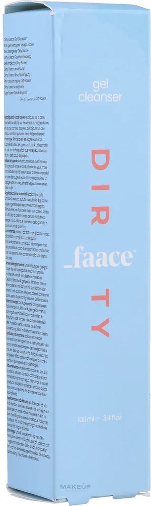 Очищающая гель-желешка для лица Faace Dirty Daily Cleanser с розовой водой и алоэ, 100 мл