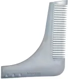 Расчёска для бороды Bifull Professional Roxe Guide Beard Comb серая — фото 1