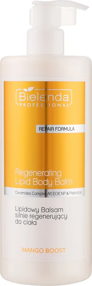 Bielenda Professional Mango Boost — восстанавливающий липидный бальзам для тела с манго, 500 мл