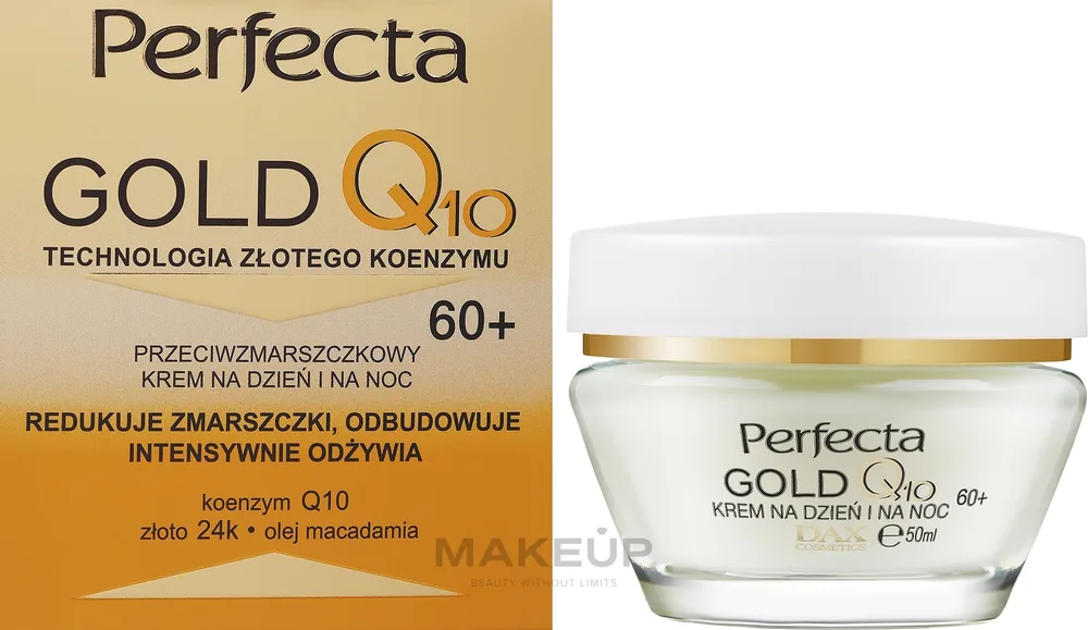 Крем для лица Perfecta Gold Q10 для зрелой кожи 60+ 50 мл