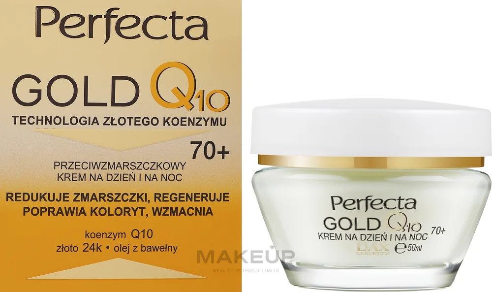 Крем для лица Perfecta Gold Q10 для зрелой кожи 70+ 50 мл