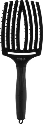 Щётка для волос Olivia Garden Fingerbrush Full Black Combo HairBrush Large чёрная